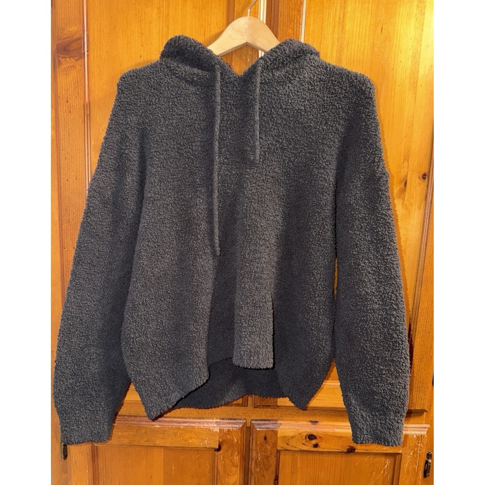 Barefoot Dreams Cozychic Lite Hoodie Hoody Gray Women's L Pullover Gray Lounge